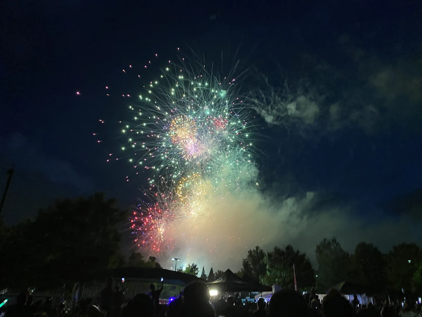 Fireworks over Johns Creek